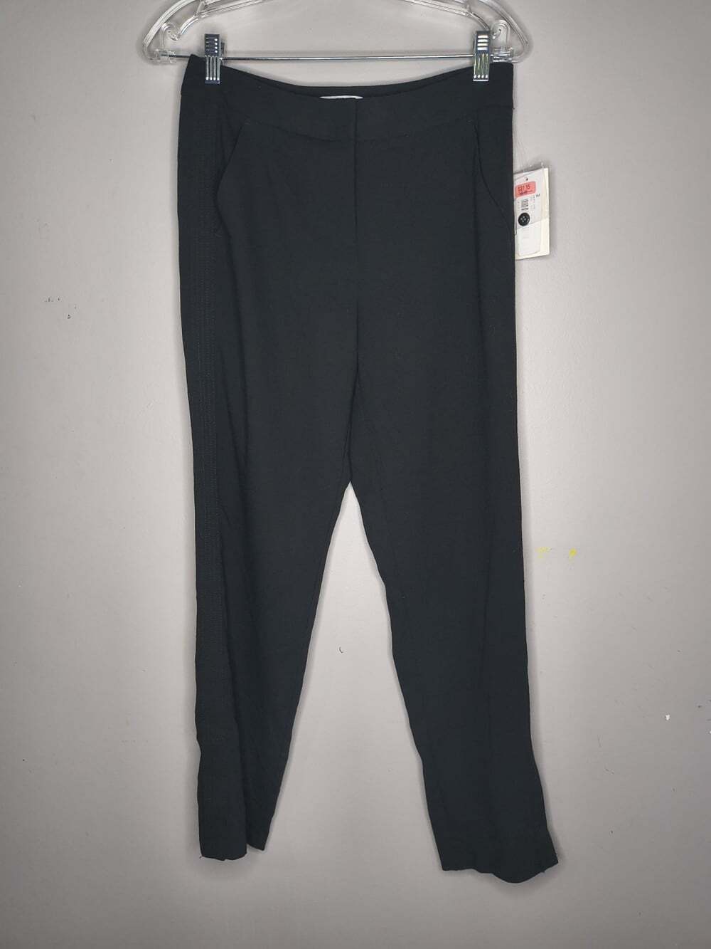 Halston Tailored Women's Size 4 Black Ankle Length Dress Office Casual Pants